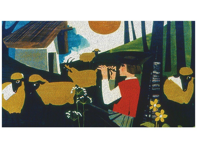 A csillagszemű juhász diafilm - Gunda Antal illusztráció