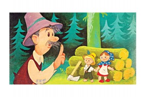 Jancsi és Juliska diafilm — Macskássy & Dargay illusztráció