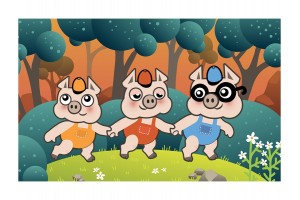 A három kismalac diafilm borító — Szalay György