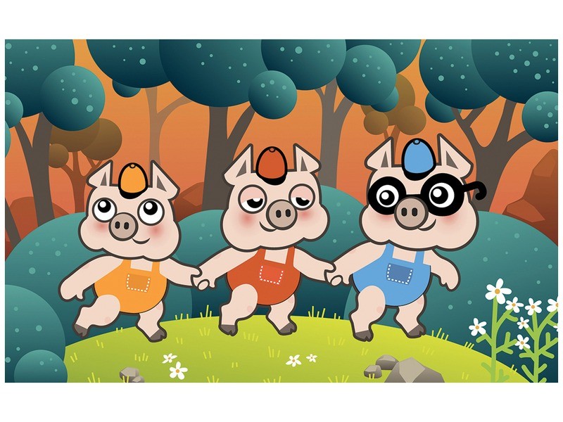 A három kismalac diafilm borító — Szalay György