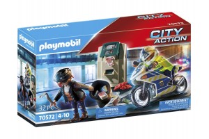 Playmobil Rendőrségi motor – Pénztolvaj 70572, 32 db