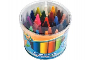 Crayola tömzsi zsírkréta 24 db – színes készlet