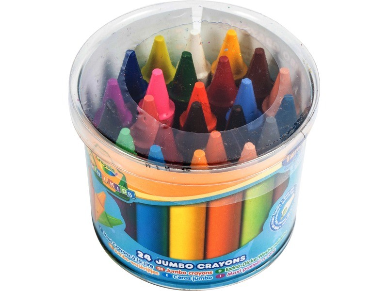 Crayola tömzsi zsírkréta 24 db – színes készlet