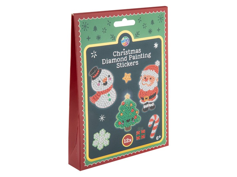Karácsonyi gyémántfestős díszek, 12 db
