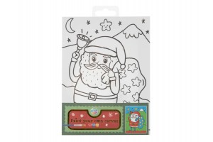 Karácsonyi vászonkép készlet 20x15 cm, 3 festék és ecset