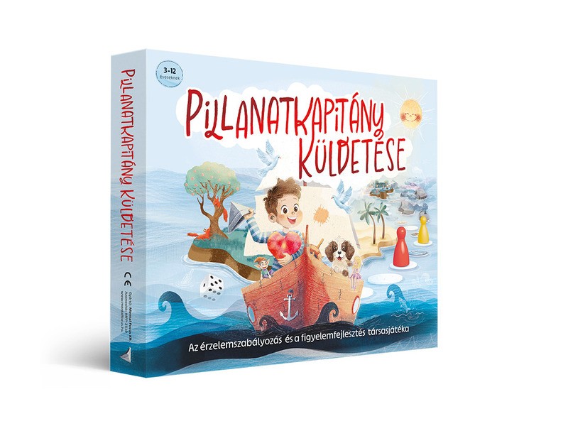 Pillanatkapitány küldetése társasjáték doboza