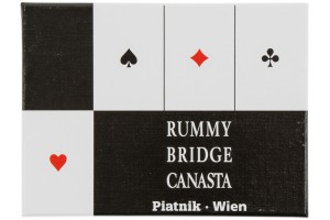 Bécsi standard 2 x 55 römikártya, Piatnik, papír tok