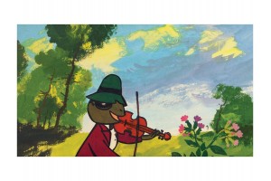 A tücsök és a hangya diafilm – illusztráció Darvas Árpád