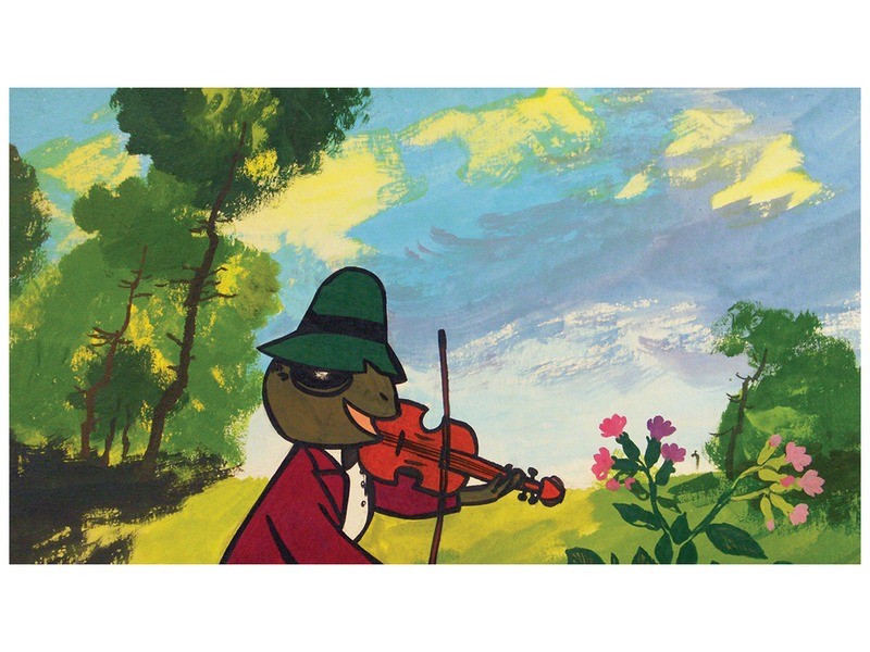 A tücsök és a hangya diafilm – illusztráció Darvas Árpád