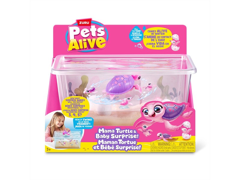 Pets Alive mama & baby teknős játékszett - 6-14 év