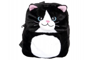 Plüss cica mintás gyerek hátizsák