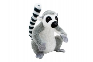 Lemúr majom plüss 26 cm – puha játék