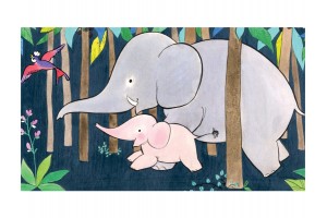 Mami és az állatkölykök az őserdőben