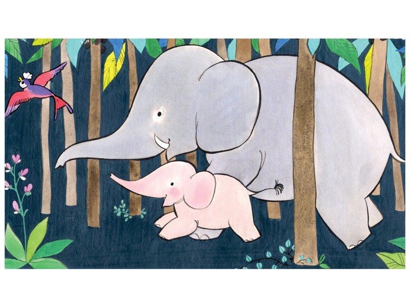 Mami és az állatkölykök az őserdőben