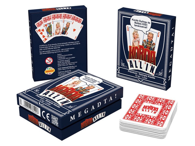 Korda All In prémium francia kártya - 55 lap