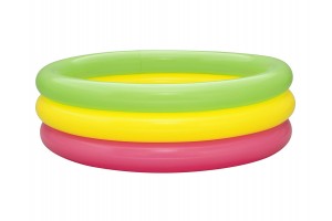 Színes 3 gyűrűs medence 70x24 cm