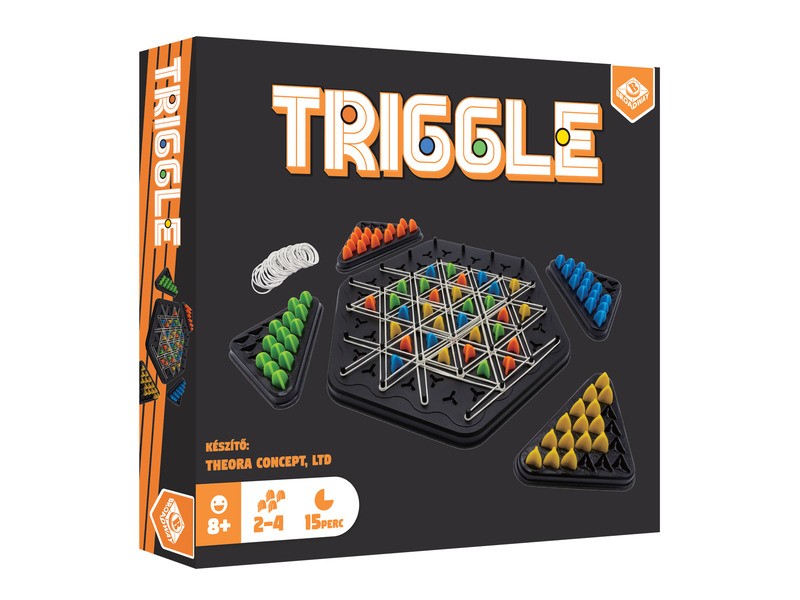 Triggle játék — gumikkal háromszögek gyűjtése