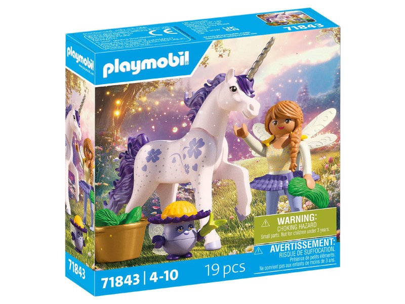 Playmobil gyűjthető egyszarvú levendula tündér