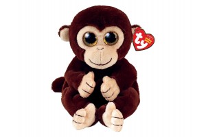 TY Beanie Babies MATTEO 15 cm barna majom
