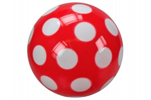 Pöttyös lakkfényű 28 cm labda