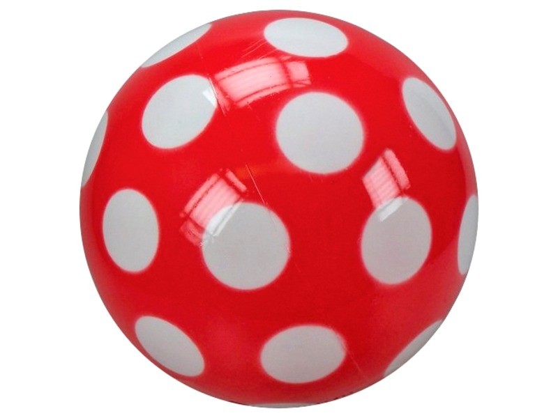 Pöttyös lakkfényű 28 cm labda