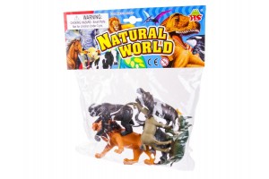Műanyag vadállat 6 darabos készlet - szafari állatok