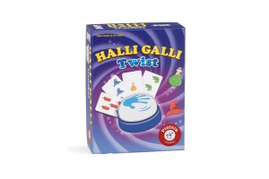 Halli Galli Twist társasjáték doboz és csengő