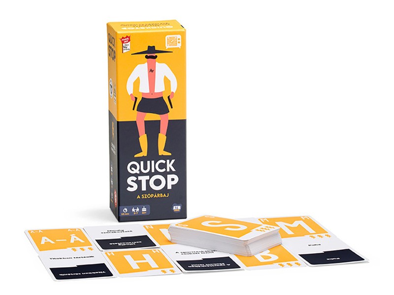 Quick Stop társasjáték — családi reflexjáték 4–14 év
