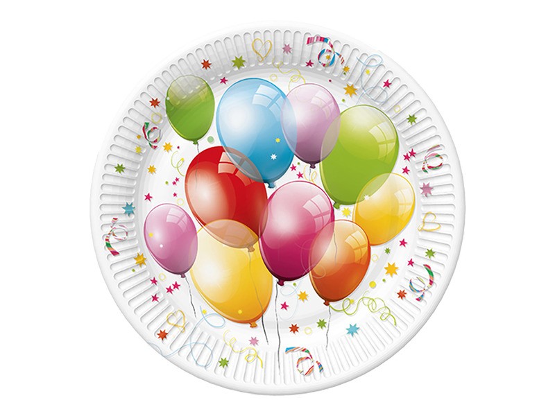 Lufis papírtányérok 22,7 cm - 6 db