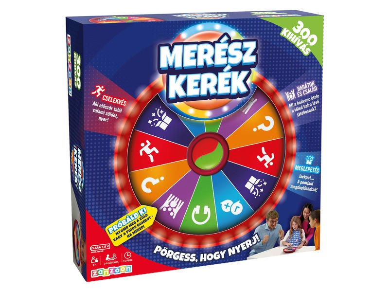 Merészkerék doboz – interaktív családi társasjáték