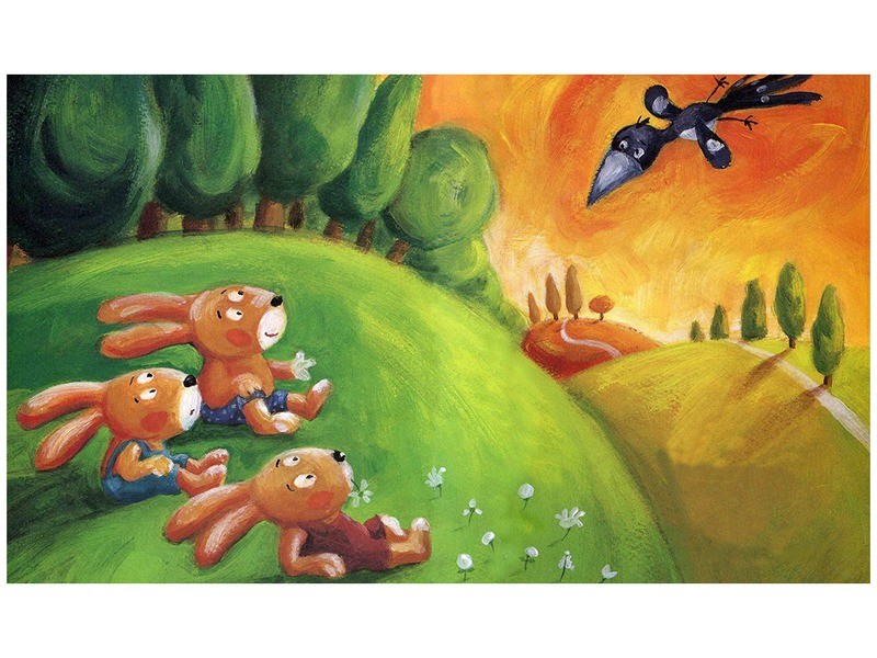 A három nyúl diafilm - illusztráció