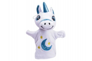 Egyszarvú kézi báb – csillagos pocak