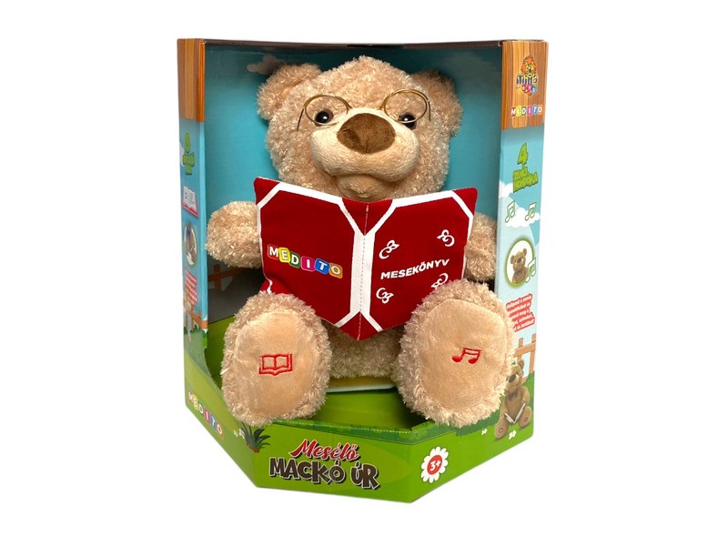 Mesélő Mackó Úr — éneklő, mesélő plüss