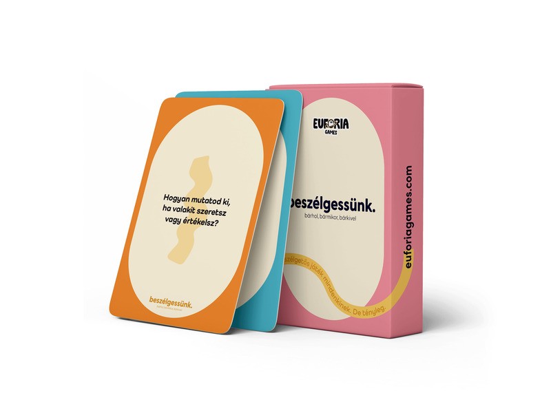 Eufória társasjáték — beszélgessünk, 60 feladat, 16+