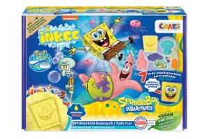 Inkee vegán fürdő szett – nagy SpongyaBob mintával