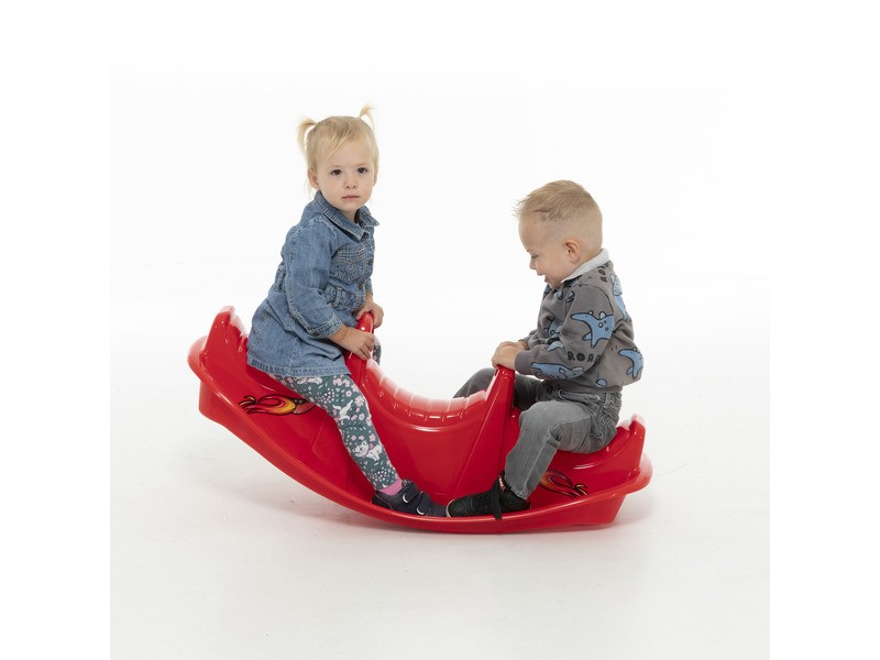 Libikóka vegyes színben — háromüléses, színes gyerekjáték