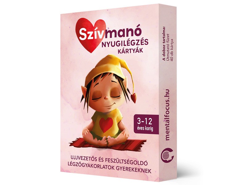 Szívmanó nyugilégzés kártyák — ujjvezetős gyakorlatok