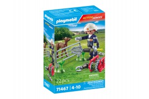 Playmobil tűzoltó - Állatmentés készlet