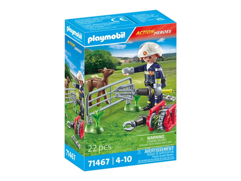 Playmobil tűzoltó - Állatmentés készlet