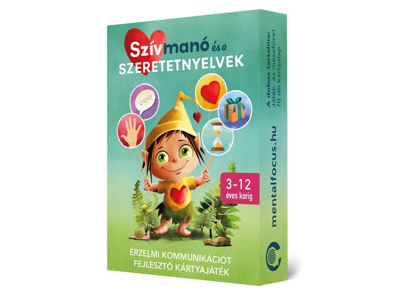 Szívmanó - szeretetnyelvek kártyajáték, családi játék 3-99 év
