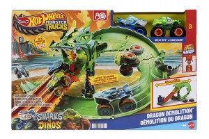 Hot Wheels Monster Trucks - Sárkányfutam pályaszett