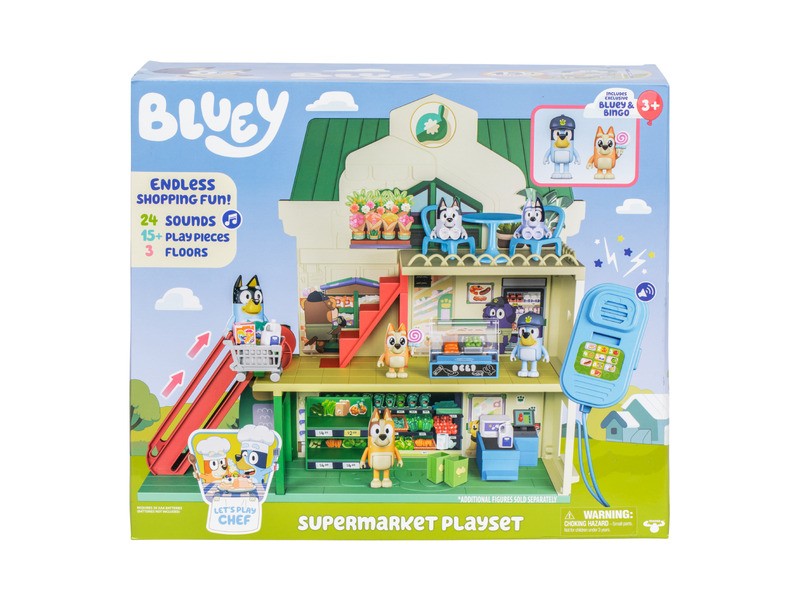 Bluey Szupermarket Nagy Szett - vásárlós szerepjáték