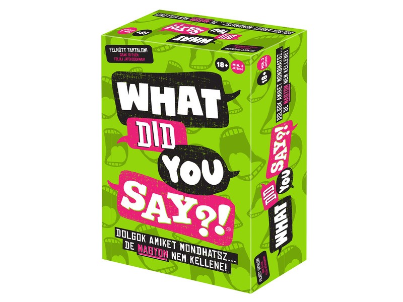 What Did You Say? felnőtt társasjáték doboz