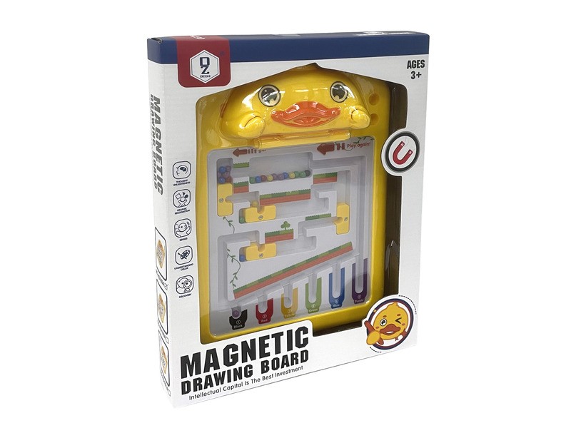 Mágneses ügyességi játék - doboz és elemek