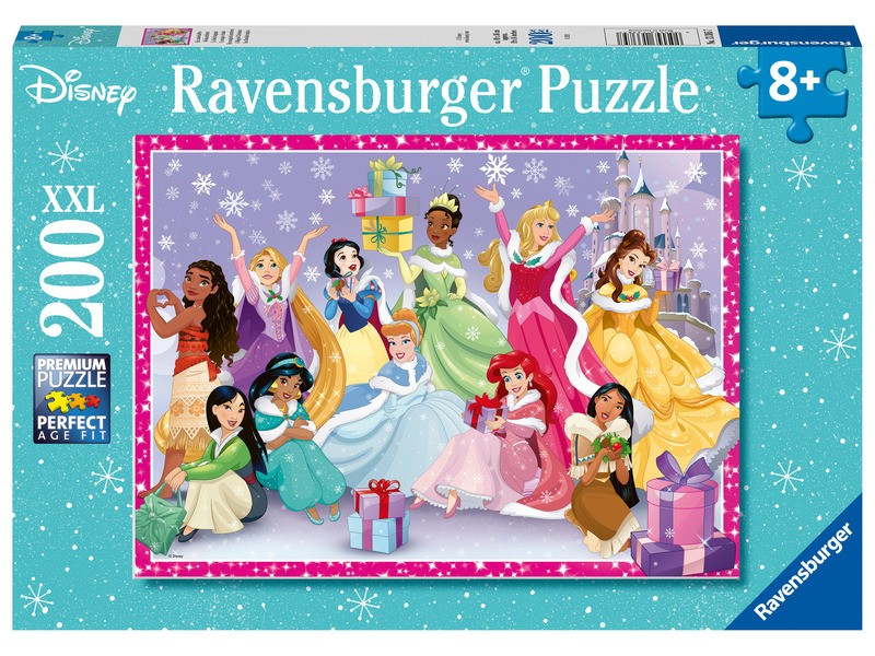 Disney Hercegnők - 200 db karácsonyi puzzle