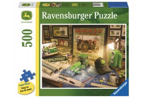 John Deere 500 db puzzle - traktoros motívum