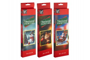 Karácsonyi gyémántfestő 30x30 cm — 3 minta