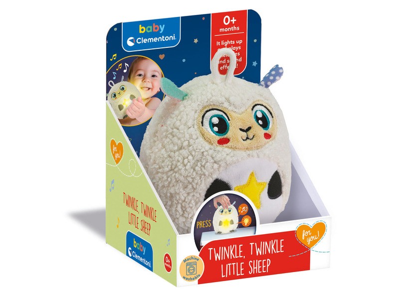 Baby Clementoni világító plüss bárány