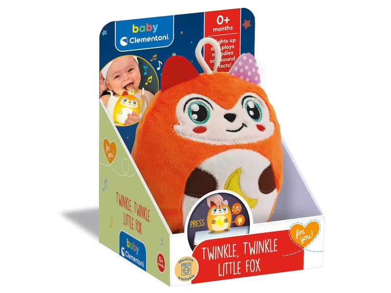 Baby Clementoni Ragyogj plüss róka