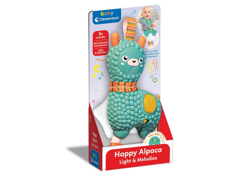 Baby Clementoni elektromos láma csörgő - babajáték